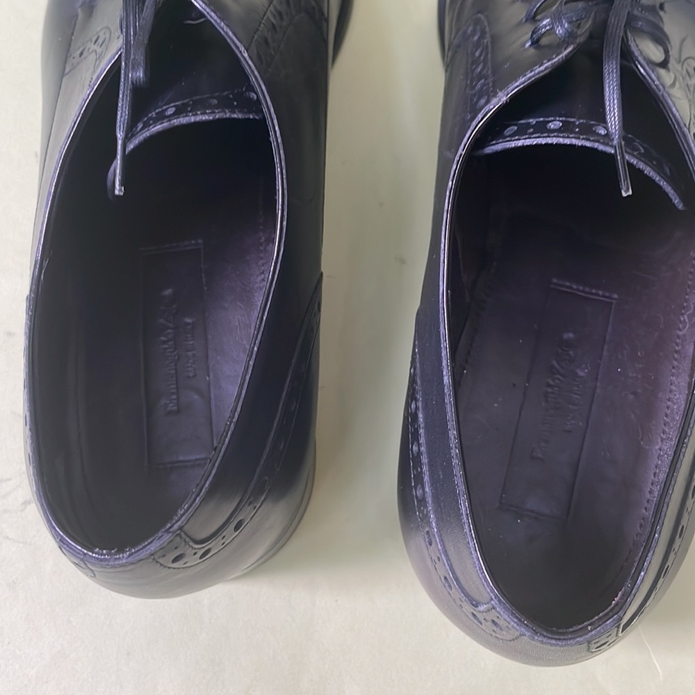Black Ermenegildo Zegna leather dressing shoes - Picture 6 of 11